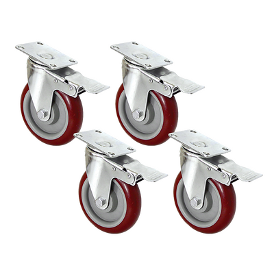 Heavy Duty 5" Swivel Castor Wheels (Set Of 4)