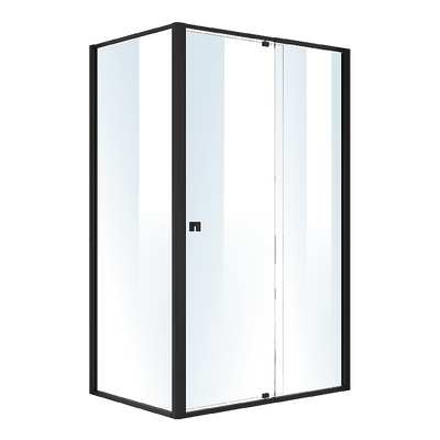 Semi Frameless Shower Screen (114~122)x 195cm & (77~80)x 195cm Side AS/NZS Glass