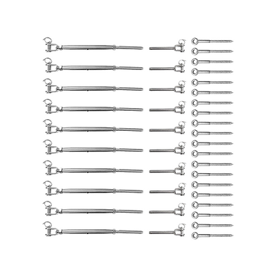 Stainless Steel Wire Rope Diy Balustrade Kit Jaw/Swage Fork