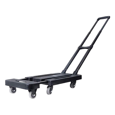 Foldable Trolley Cart With 6 Rotating Wheels