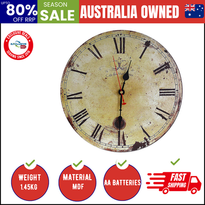 Large Vintage Wall Clock