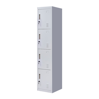 4-Door Locker for Office Home Storage Grey