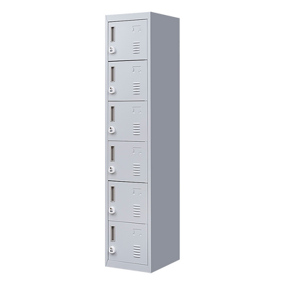 Locker for Office Gym Shed School Home Storage Grey-6 door