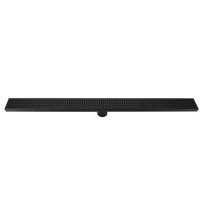 900Mm Black Grate Shower Drain Square Pattern