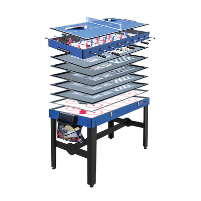 4Ft 12-In-1 Combo Games Tables Foosball Soccer Basketball Hockey Pool