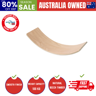 Balance Board Beam Seesaw Wooden Child Kids Adult Yoga