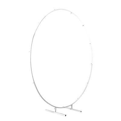 2M Wedding Hoop Round Circle Arch Backdrop Flower Display Stand Frame Background White