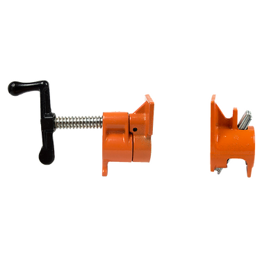 3/4" Wood Gluing Pipe Clamp Set Heavy Duty Pro Cast Iron (4 Pack)