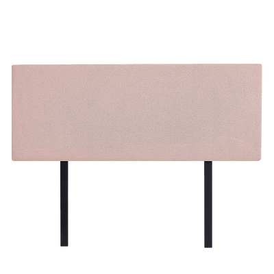 Linen Fabric Double Bed Deluxe Headboard Bedhead - Pale Pink