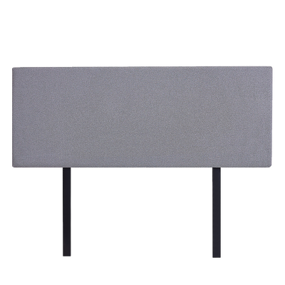 Linen Fabric Double Bed Deluxe Headboard Bedhead - Slate Ash