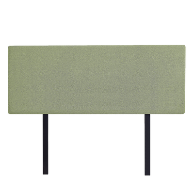 Linen Fabric Queen Bed Deluxe Headboard Bedhead - Olive Green