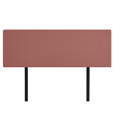 Linen Fabric King Bed Deluxe Headboard Bedhead - Pearl Copper Brown