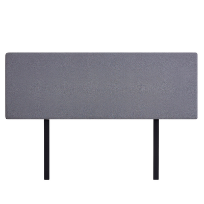 Linen Fabric King Bed Deluxe Headboard Bedhead - Slate Ash