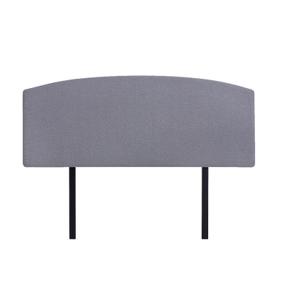 Linen Fabric Double Bed Curved Headboard Bedhead - Slate Ash