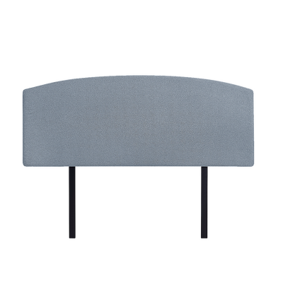 Linen Fabric Double Bed Curved Headboard Bedhead - Berlin Blue