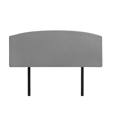 Linen Fabric Double Bed Curved Headboard Bedhead - Night Ash