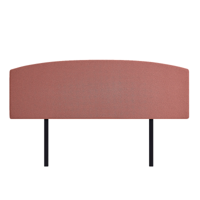 Linen Fabric King Bed Curved Headboard Bedhead - Pearl Copper Brown
