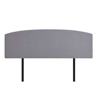 Linen Fabric King Bed Curved Headboard Bedhead - Slate Ash