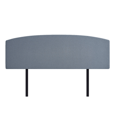 Linen Fabric King Bed Curved Headboard Bedhead - Berlin Blue