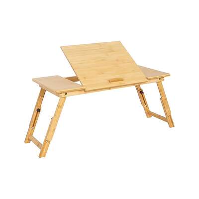 Folding Laptop Bed Table  Portable Rectangular Desk for Bedroom & Home Workstation