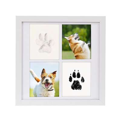 Pet Paw Print Kit DIY Photo Frame for Dogs & Cats Keepsake