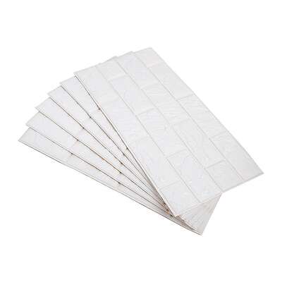 3D Brick Wall Tile Stickers 60x30cm  50 Pack Peel & Stick Wallpaper