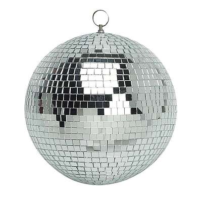 Mirror Disco Ball 30cm Silver Hanging Party Decor | EXTG