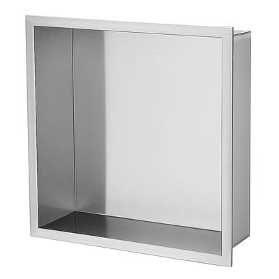 Shower Niche 33x33cm Double Shelf Wall Recessed | EXTG