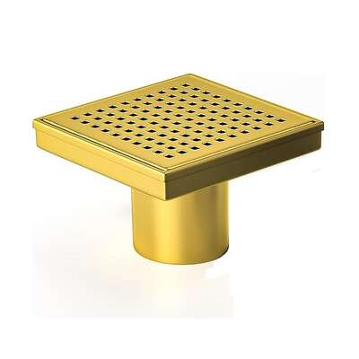 Square Shower Drain Gold 304 Stainless Steel | EXTG