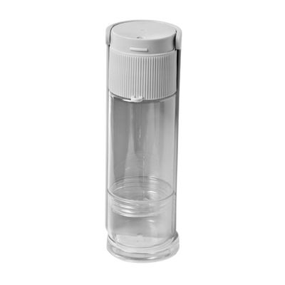 Ribbed Portable Pet Bottle In White