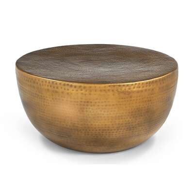 Handmade Metal Punching Coffee Table Unique Industrial Design 