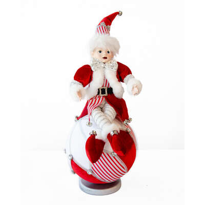 Stylish 40cm Luxury Elf on Ball Table Decoration - Elegant