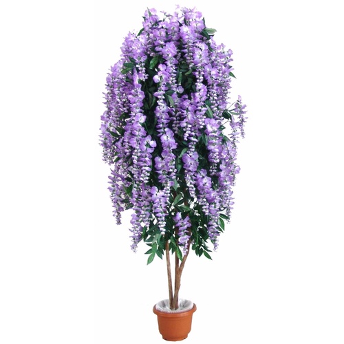 Draping Purple Wisteria 185cm