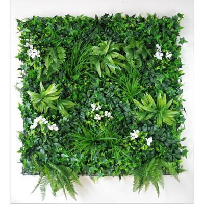Snowy White Vertical Garden / Green Wall Uv Resistant