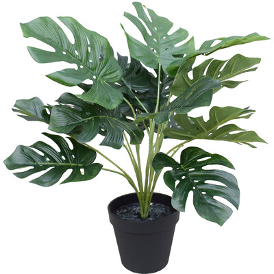 Artificial Potted Split Philodendron (Monstera) 40 Cm