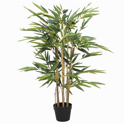 Twiggy Japanese Natural Bamboo Trunk (Real Touch Leaves) 90Cm