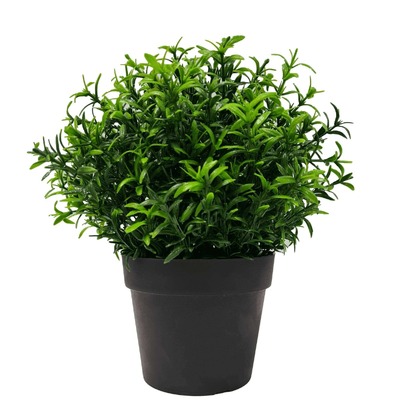 Small Potted Artificial Bright Rosemary Herb Plant Uv Resistant 20Cm