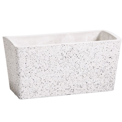 Imitation Stone Concrete White Stone Rectangle Planter 50Cm