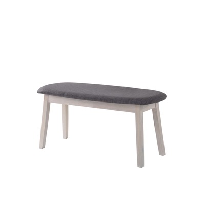 Dining Bench Chair Upholstered Solid Hardwood