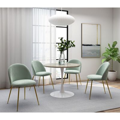 White 5 Piece Dining Set Table and Chairs