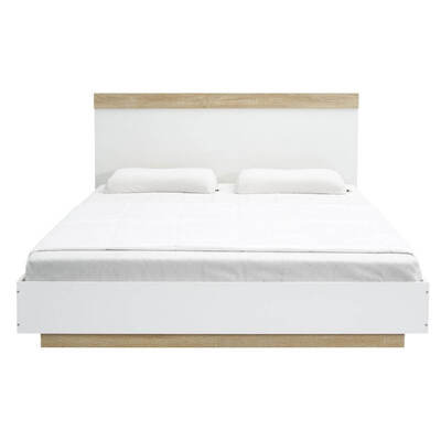 King Size Bed Frame White Oak