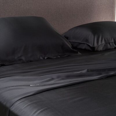 Charcoal Bamboo Flat Sheet 100% Organic