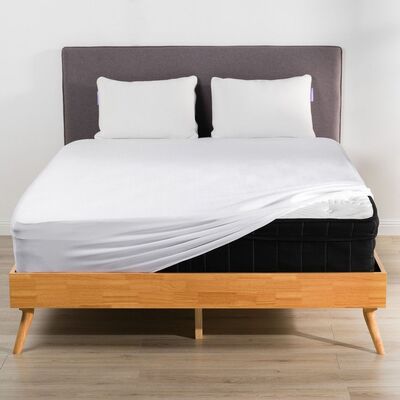 100% Organic Bamboo Fitted Bed Sheet White