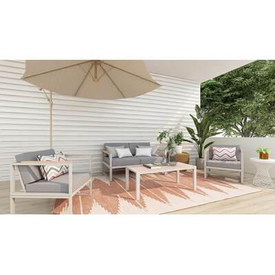 Outdoor Coffee Table-White