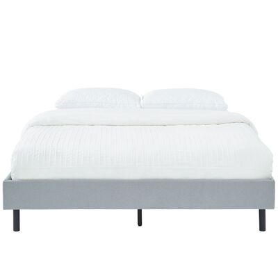 Modern Stone Grey Bed Base Frame Double 