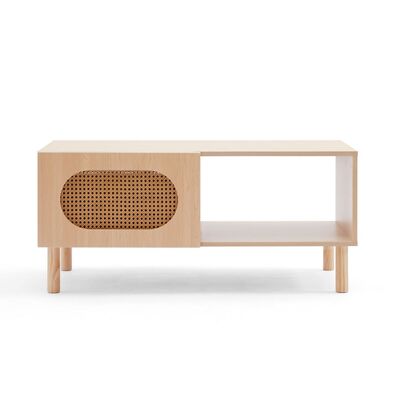 Modern design Coffee Table with Storage in Maple