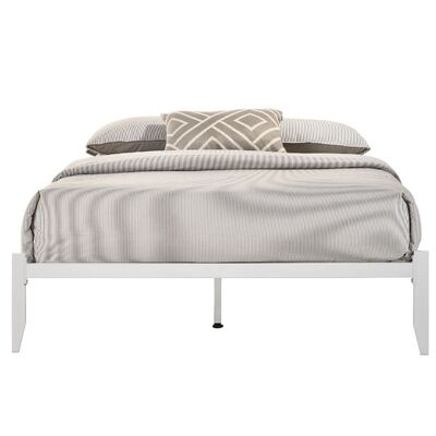 Metal Bed Base Frame White - King Single