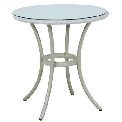 Stylish White Outdoor Dining Table