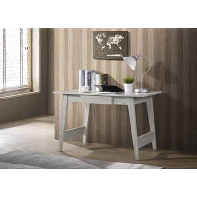Computer Desk In White Oak