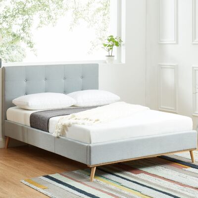 Classic - modern Solid Natural Plywood Bed Frame Size Double